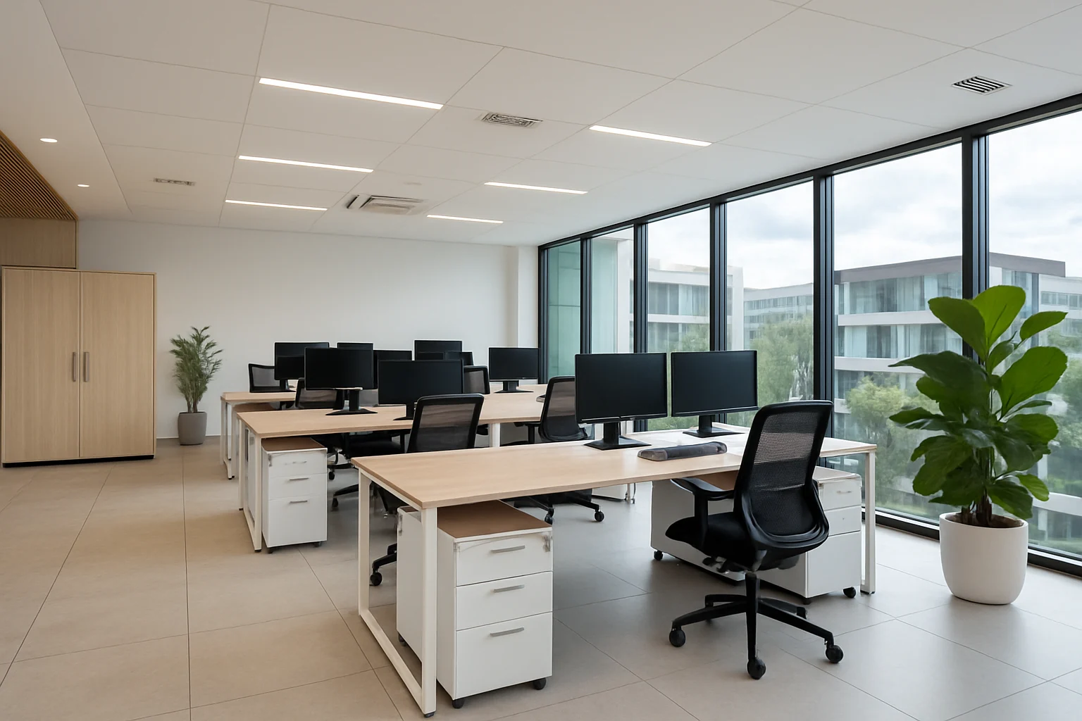 Software Office Layout Uniteam Interior | Office & Server Room Designers in South India